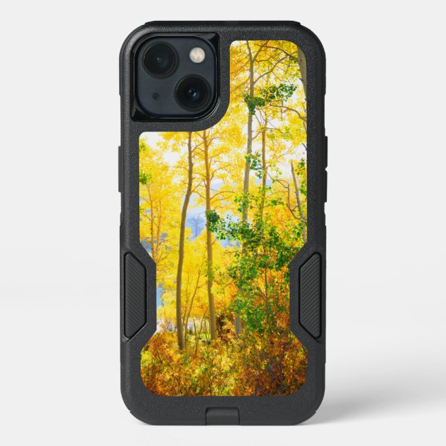 Aspen Trees In Fall | Sierra Nevada Mountains, CA Otterbox iPhone Case (Back)