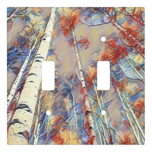 Aspen Trees in Maroon Bells Colorado Light Switch Cover