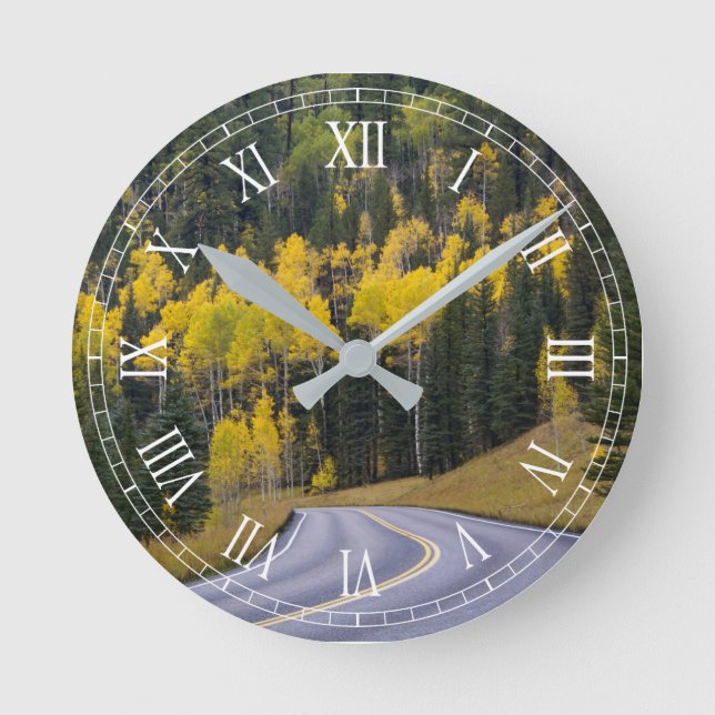 Aspen trees in northern Arizona Round Clock (Front)
