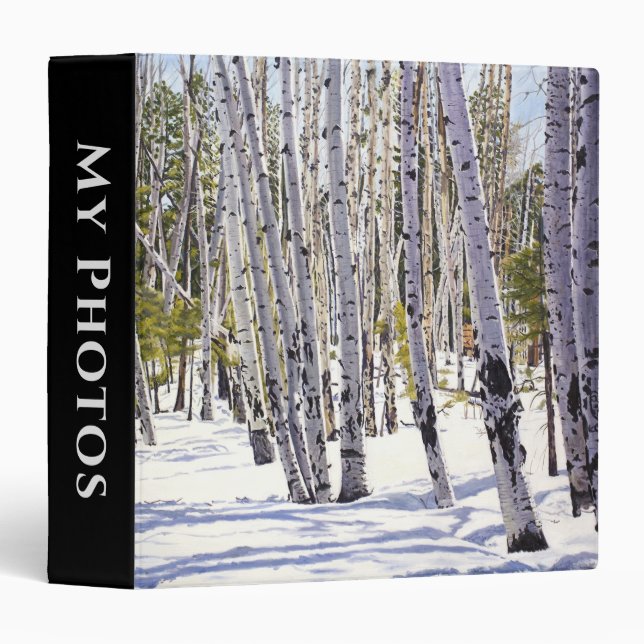 Aspen Trees in the Forest 3 Ring Binder (Front/Spine)