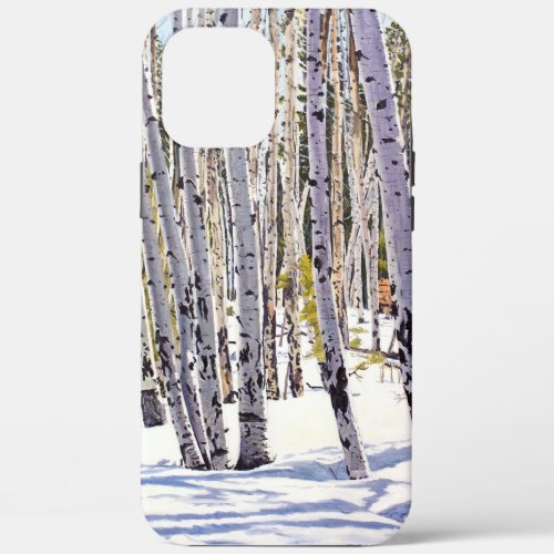 Aspen Trees in the Forest iPhone 12 Pro Max Case