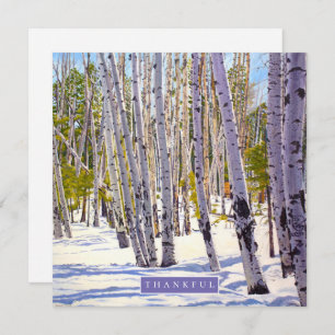 Aspen Trees in the Forest Holiday Card