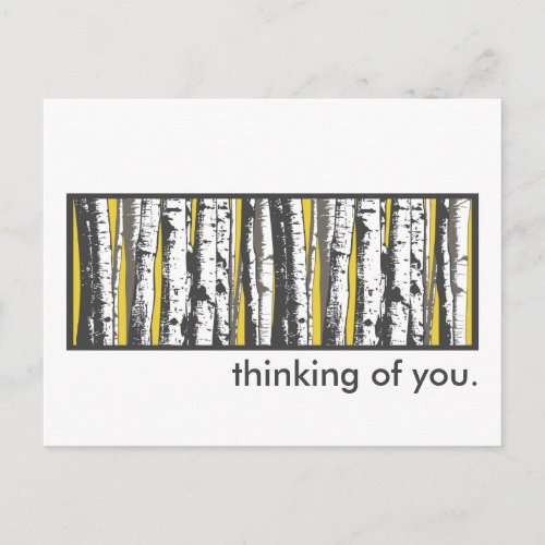 aspen trees postcard