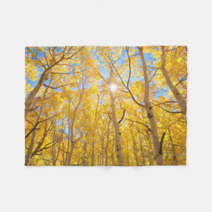 Aspen Trees   Sierra Nevada Mountains, CA Fleece Blanket