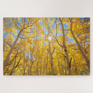 Aspen Trees Sierra Nevada Mountains, CA Jigsaw Puzzle