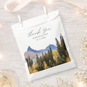 Aspen Wedding Photo Colorado Favor Bag