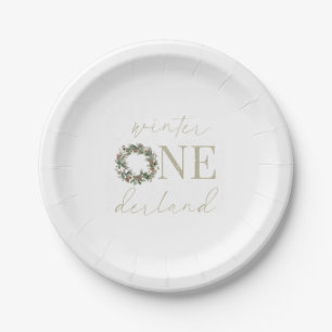 ASPEN Winter ONEderland Paper Tableware Plates