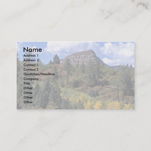 Aspens, Colorado Rockies Business Cards