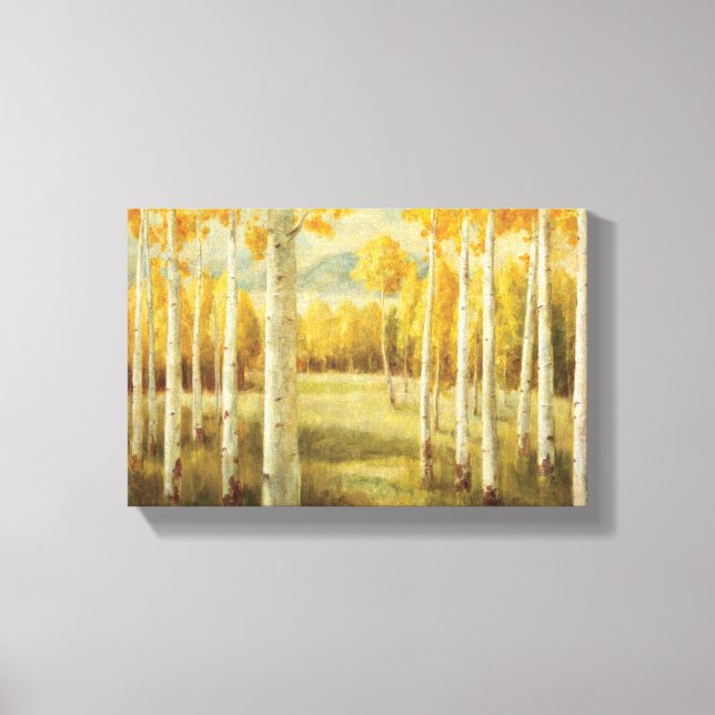 Aspens in Autumn Canvas Print (Front)