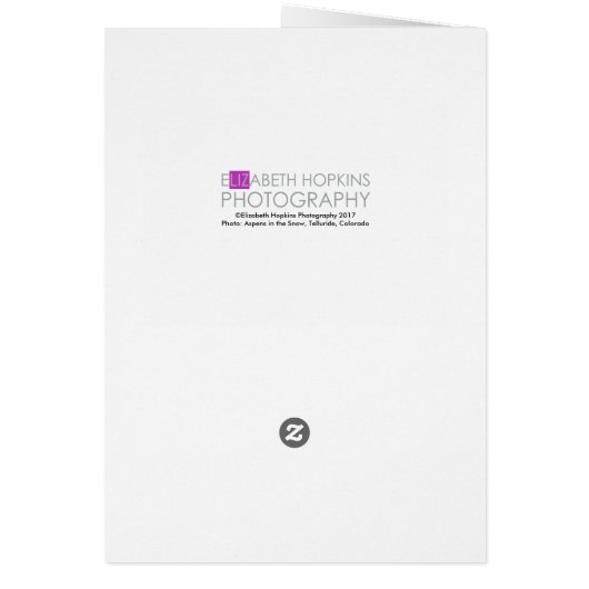 Aspens in the Snow, Telluride CO (Back)