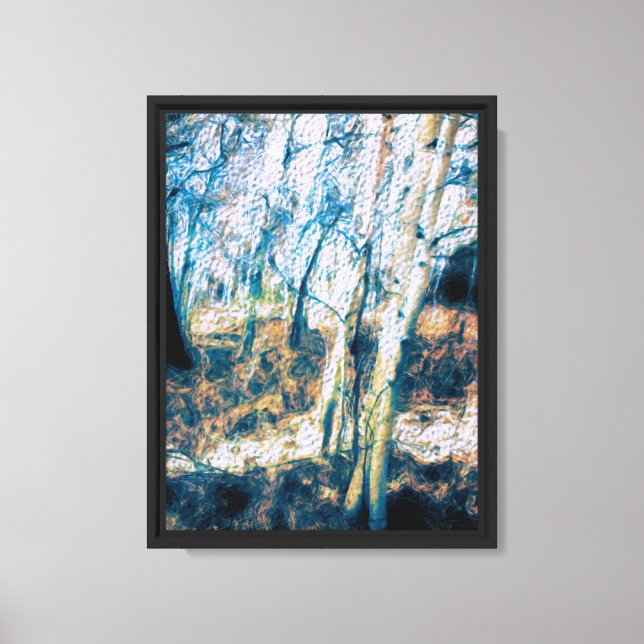 Aspens in Winter Canvas Print (Front)