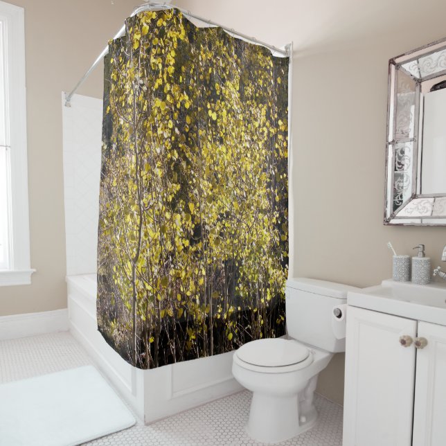Aspens Shower Curtain (In Situ)