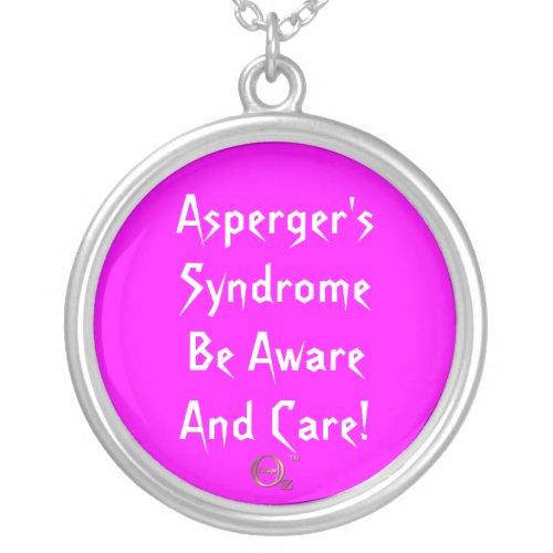 Aspergers Syndrome Be Aware and Care Silver Plated Necklace