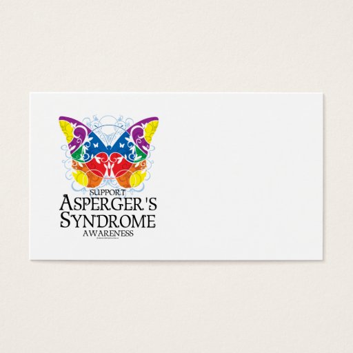 Customizable Asperger's Syndrome Butterfly Business Cards