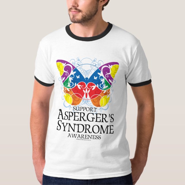 Asperger's Syndrome Butterfly T-Shirt (Front)