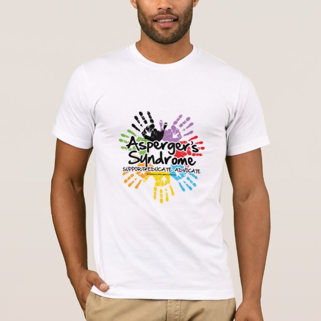 Asperger's Syndrome Handprint T-Shirt (Front)