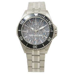 Asphalt and pebbles customizable watch