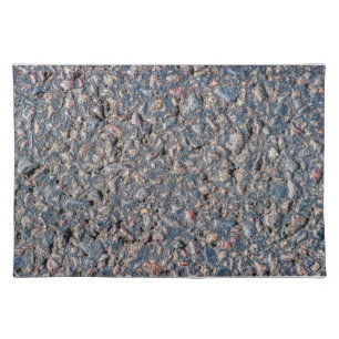Asphalt and pebbles texture cloth placemat