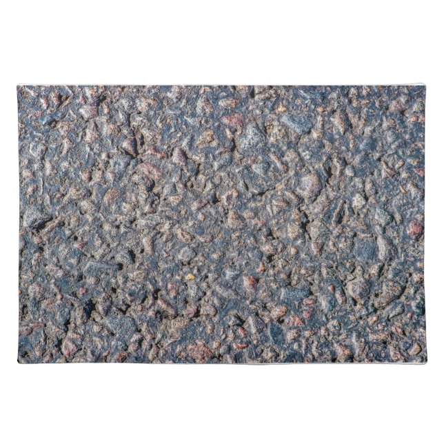 Asphalt and pebbles texture cloth placemat (Front)