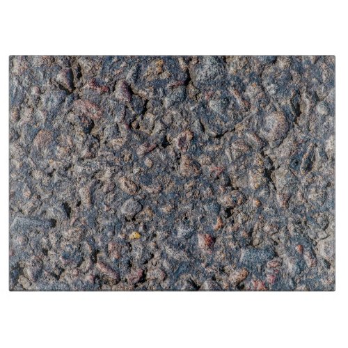 Asphalt and pebbles texture cutting board