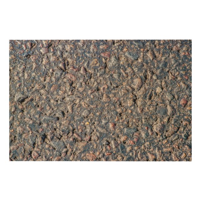 Asphalt and pebbles texture wood wall decor (Front)