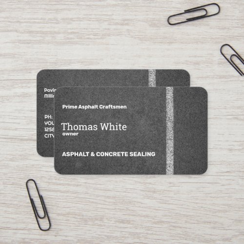 Asphalt Business Card