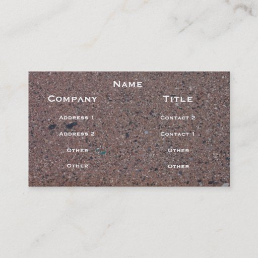 Customizable Asphalt Image Profile Card Business Cards