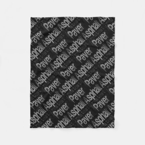 Asphalt Paver Extraordinaire Fleece Blanket