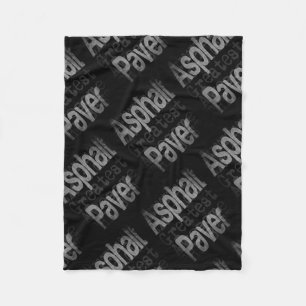 Asphalt Paver Extraordinaire Fleece Blanket