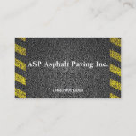 Asphalt Paving Business Card at Zazzle