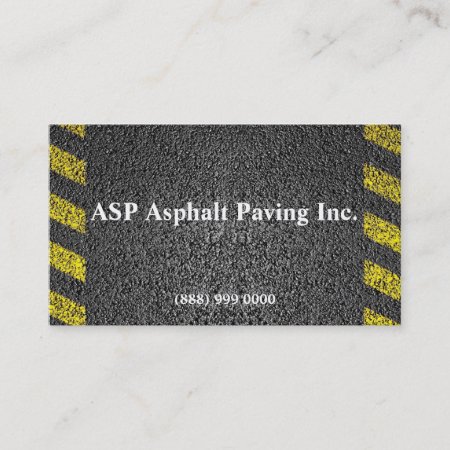 Asphalt Paving Business Card