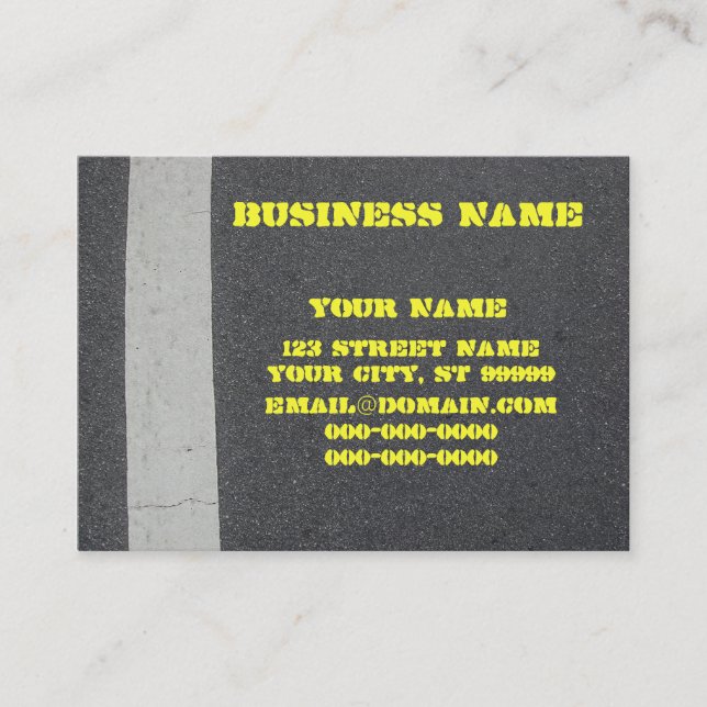 Asphalt Paving Business Card (Front)
