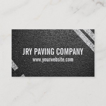 Asphalt  Paving  Construction  Roadwork Business Card by ArtisticEye at Zazzle