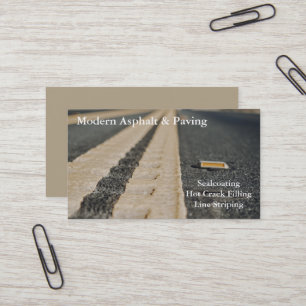 Asphalt & Paving / Driveway Construction Services Business Card