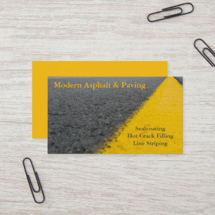 Asphalt & Paving / Driveway Construction Services Business Card