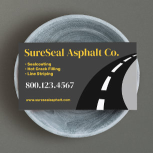 Asphalt Paving / Driveway Sealing Business Card