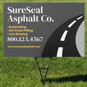Asphalt Paving / Driveway Sealing Sign