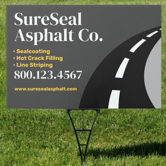 Asphalt Paving / Driveway Sealing Sign (Creator Uploaded)