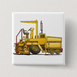 Asphalt Paving Machine Construction Construction P Pinback Button
