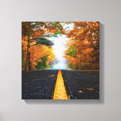 Asphalt Road Canvas Print