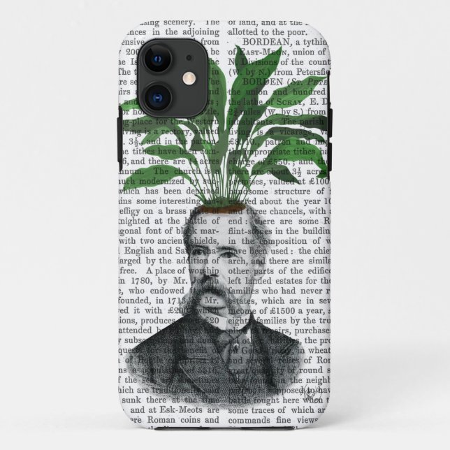 Aspidistra Head Plant Head Case-Mate iPhone Case (Back)