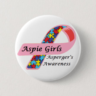 Aspie Girls Pinback Button