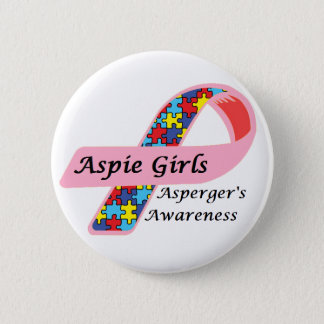 Aspie Girls Pinback Button