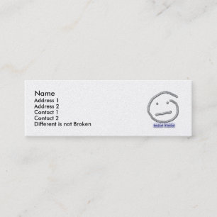 Aspie Inside Profile Card Template