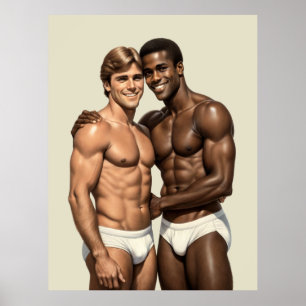 Aspirational Unity: Dual Portrait of Joy Poster