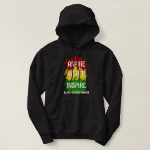 ASPIRE HIGHER TO INSPIRE Black History Month Hoodie