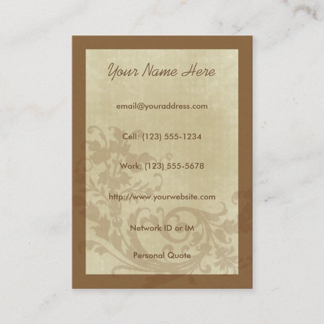 Aspire Urban Design Profile Card (Front)