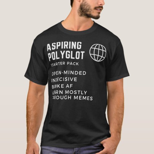 Aspiring Polyglot Starter Pack T_Shirt