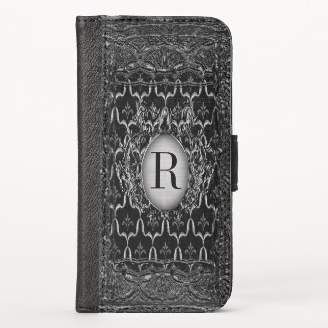 Aspley Shadow Monogram iPhone Wallet Case (Front)
