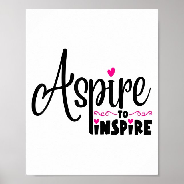 Asre To Insre Sitive Motivational Gift Tee  Poster (Front)